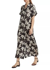 Alice + Olivia Edyth Floral Maxi Shirtdress