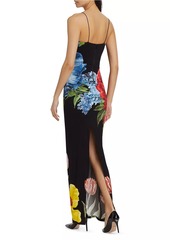 Alice + Olivia Fifi Floral Fitted Maxi-Dress