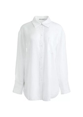 Alice + Olivia Finely Linen Oversized Shirt