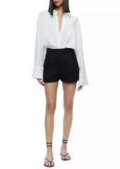 Alice + Olivia Finely Linen Oversized Shirt