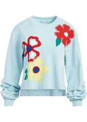 Alice + Olivia Gaia floral-embroidered sweatshirt