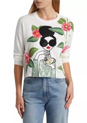 Alice + Olivia Gleeson Staceface Pullover