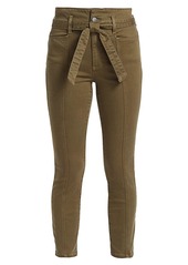 Alice + Olivia Good Belted High-Rise Skinny Pants