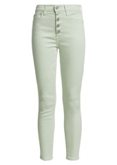 Alice + Olivia Good High-Rise Button-Fly Skinny Jeans