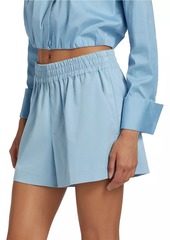 Alice + Olivia Harris Cotton Twill Boxer Shorts