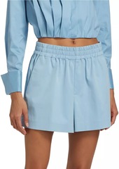 Alice + Olivia Harris Cotton Twill Boxer Shorts