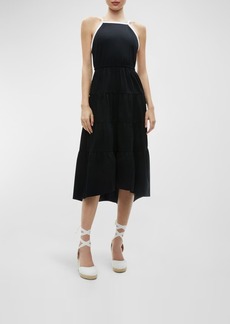 Alice + Olivia Hartley Gathered Midi Dress