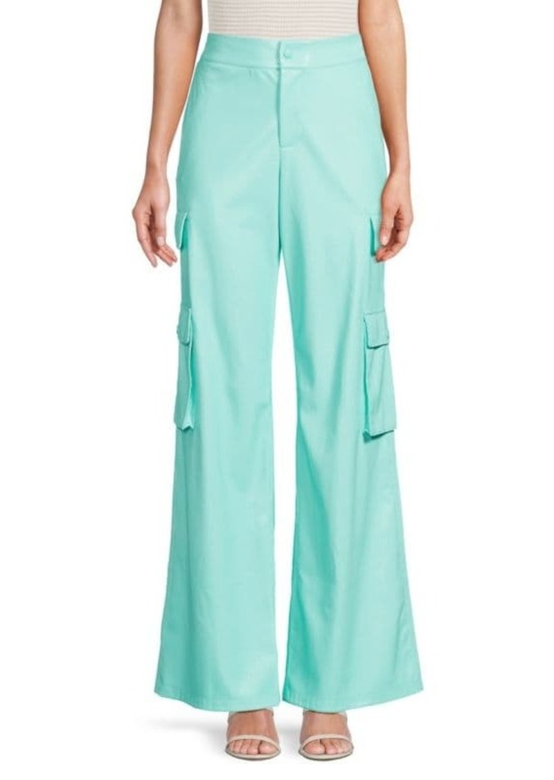 Alice + Olivia Hayes Faux Leather Cargo Pants