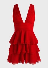 Alice + Olivia Holly Ruffle Mini Dress