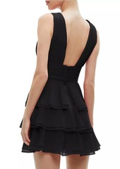 Alice + Olivia Holly Tiered Ruffle Minidress