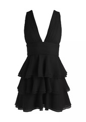 Alice + Olivia Holly Tiered Ruffle Minidress