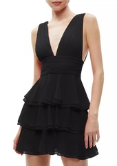 Alice + Olivia Holly Tiered Ruffle Minidress