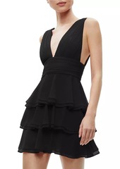 Alice + Olivia Holly Tiered Ruffle Minidress