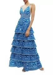 Alice + Olivia Imogene Tiered Maxi Dress