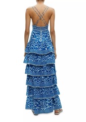 Alice + Olivia Imogene Tiered Maxi Dress