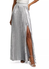 Alice + Olivia Ivey Sequined Pleated Maxi Skirt