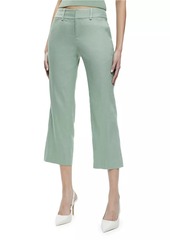 Alice + Olivia Janis Linen-Blend Crop Pants