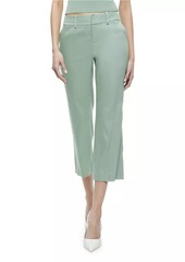 Alice + Olivia Janis Linen-Blend Crop Pants