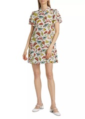 Alice + Olivia Jem Butterfly Mini Shirtdress