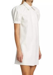 Alice + Olivia Jem Faux Leather Shirtdress