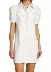 Alice + Olivia Jem Faux Leather Shirtdress