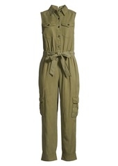 sleeveless utility jumpsuit