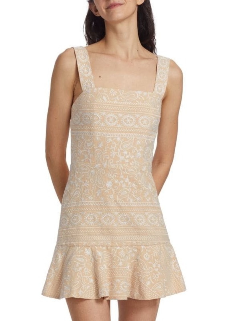 Alice + Olivia Kaidra Drop Waist Mini Dress