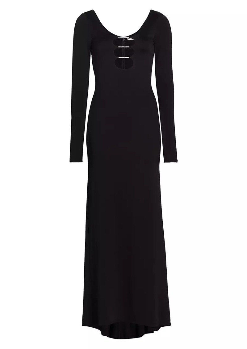 Alice + Olivia Kalena Jersey Cut-Out Maxi Dress