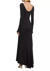 Alice + Olivia Kalena Jersey Cut-Out Maxi Dress