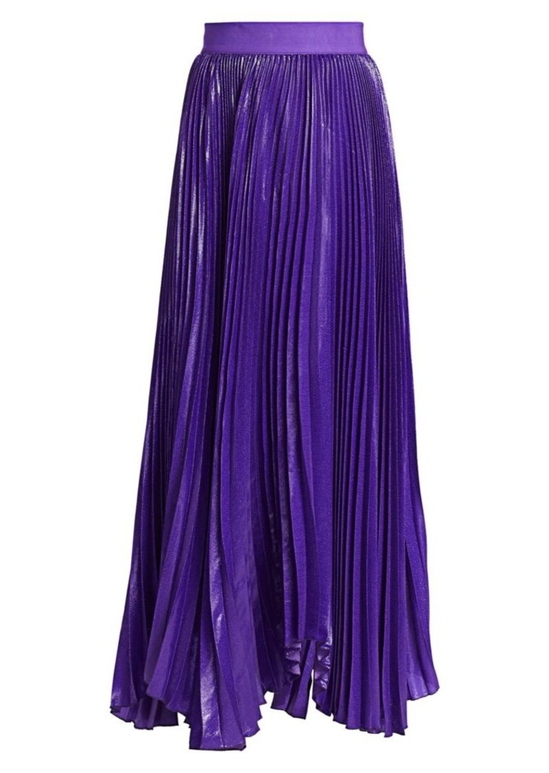 katz sunburst pleated maxi skirt