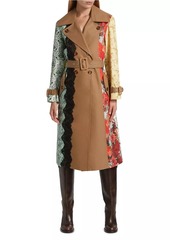 Alice + Olivia Keith Paneled Trench Coat