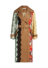 Alice + Olivia Keith Paneled Trench Coat