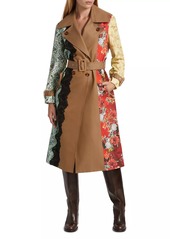 Alice + Olivia Keith Paneled Trench Coat