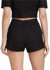 Alice + Olivia Ken Tweed High-Rise Shorts