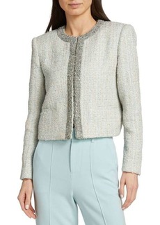Alice + Olivia Kidman Embellished Tweed Jacket