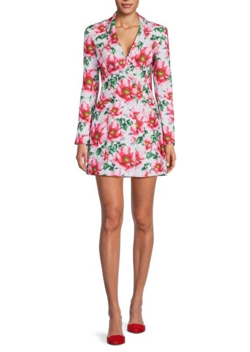 Alice + Olivia Latoya Floral Mini Blazer Dress