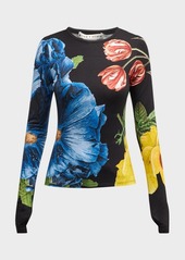 Alice + Olivia Le Parisien Delaina Long-Sleeve Top 