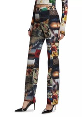 Alice + Olivia Livi Photograph Print Trousers