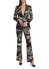 Alice + Olivia Livi Photograph Print Trousers