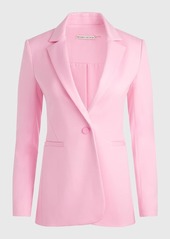 Alice + Olivia Macey Fitted Single-Breasted Blazer