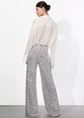 Alice + Olivia Mame Sequin Wide-Leg Pants