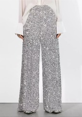 Alice + Olivia Mame Sequin Wide-Leg Pants