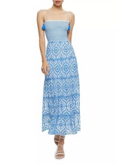 Alice + Olivia Marna Tie-Strap Maxi Dress