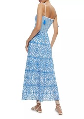 Alice + Olivia Marna Tie-Strap Maxi Dress