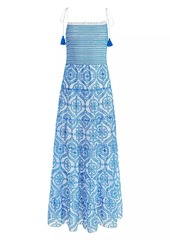 Alice + Olivia Marna Tie-Strap Maxi Dress