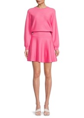 Alice + Olivia Murray Wool Blend Mini Dress