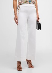 Alice + Olivia Narin High-Rise Wide-Leg Jeans 