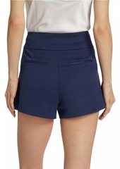 Alice + Olivia Narin High-Waist Buttoned Shorts