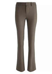 Alice + Olivia New Olivia Houndstooth Slim Flare Trousers