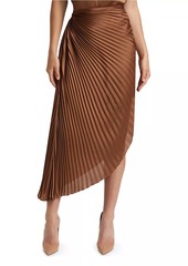 Alice + Olivia Odelia Asymmetric Pleated Skirt